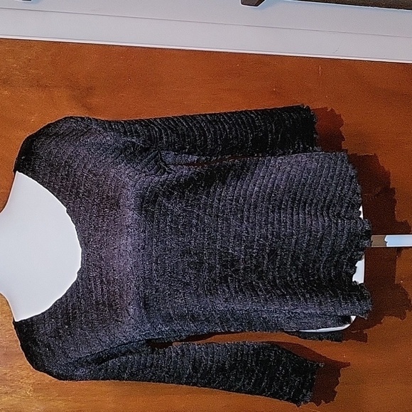 Pleats Collection Black Strecthy‎ Blouse Womens Size Medium - Picture 1 of 8